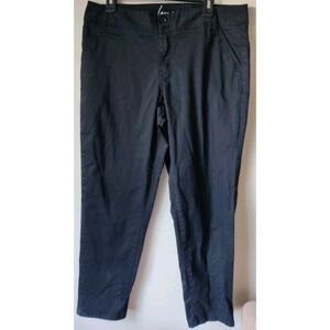 Lane Bryant Women's Plus Size 14‎ Black Dress Pants Straight Leg Cotton Blend